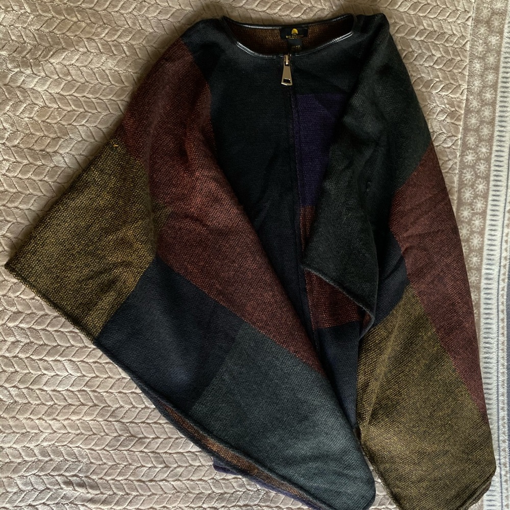 SOLD - fall poncho!